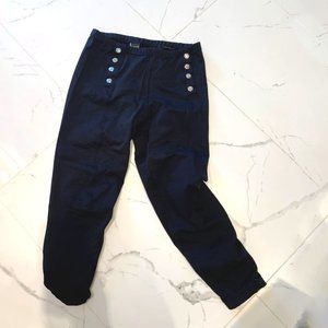 ShapeUp Capri Leggings with Buttons, One Size, Black